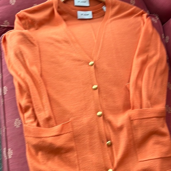 Two pc sweater with gold buttons goes great w